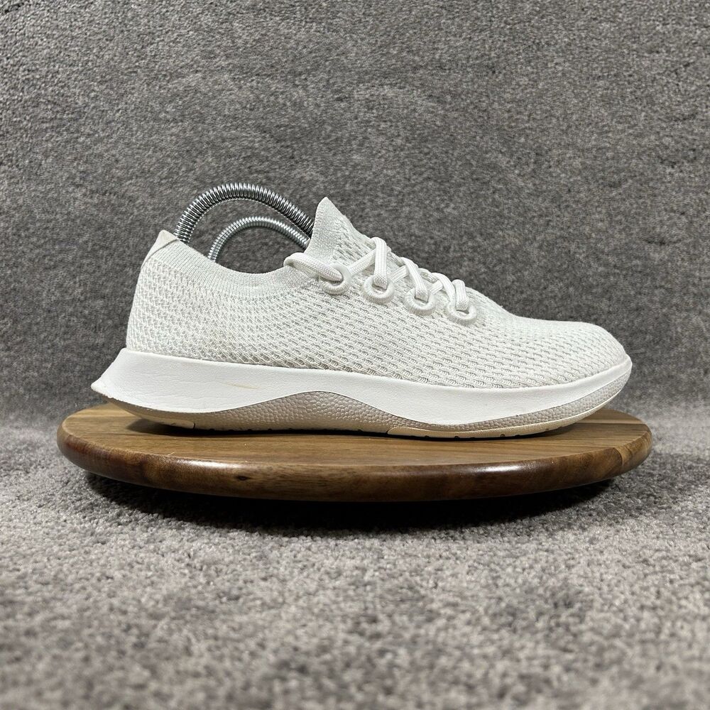 Allbirds Tree Dasher TD Women’s Size 10 White Knit Running Walking Shoes Used